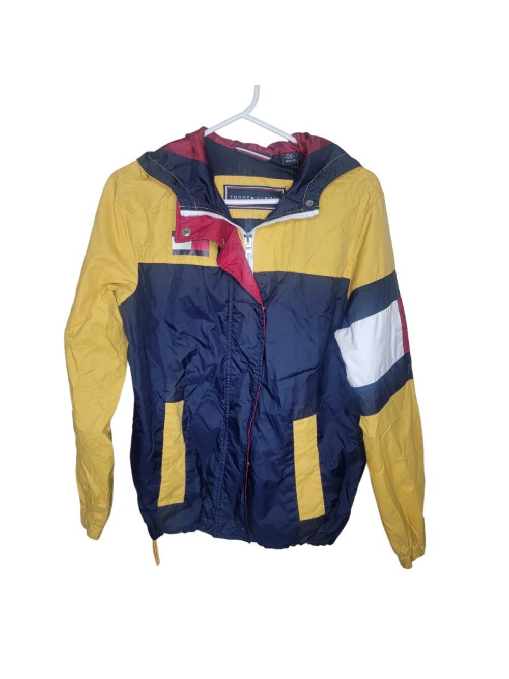 Tommy Hilfiger Vintage Colorblock Windbreaker Zip Jacket XS Womens